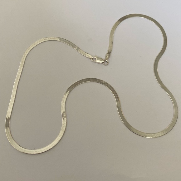 Jewelry - Herringbone chain 3mm necklace 925 silver unisex